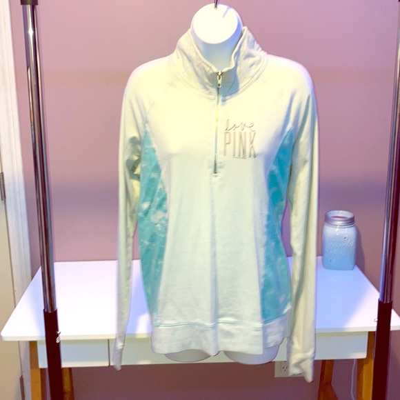 PINK Victoria's Secret Tops - PINK half zip pullover hoodie